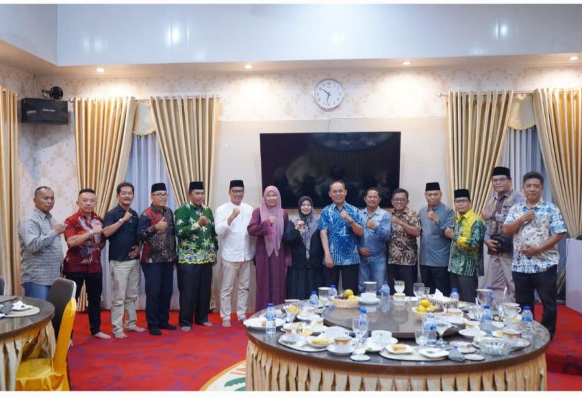 Bupati Haji Herman Bersama Wabup Yuliantini Terima Kunjungan Silaturahmi FPK, FKUB, dan FKDM