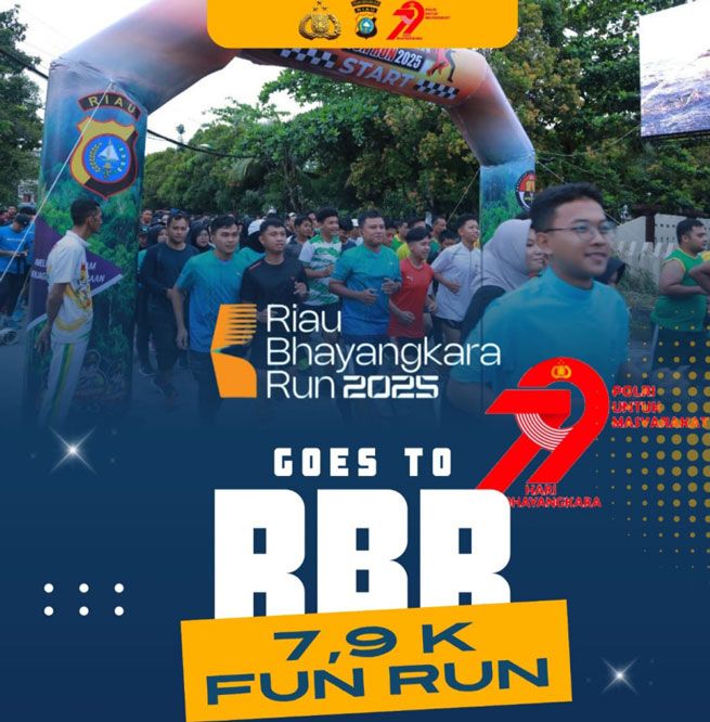 Bertabur Door Prize, Kapolres Inhil Imbau Masyarakat Meriahkan Goes To RBR 2025 7,9K Fun Run