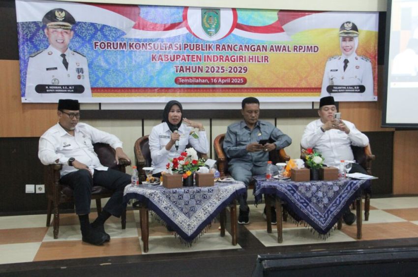 Wabup Inhil Yuliantini Hadiri Forum Konsultasi Publik RPJMD 2025-2029