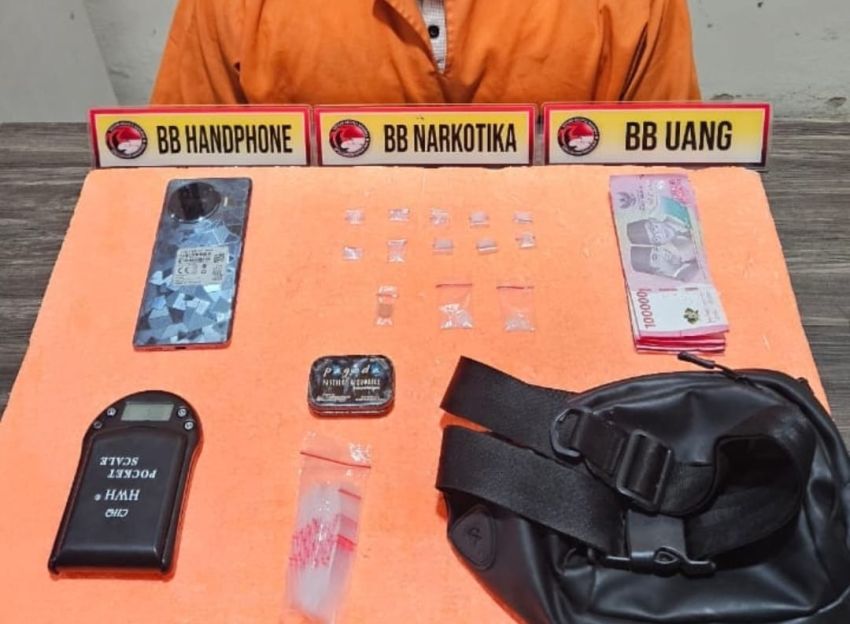 Satresnarkoba Polres Inhil Ungkap Kasus Narkoba di Tembilahan Hulu, Satu Pengedar Diamankan