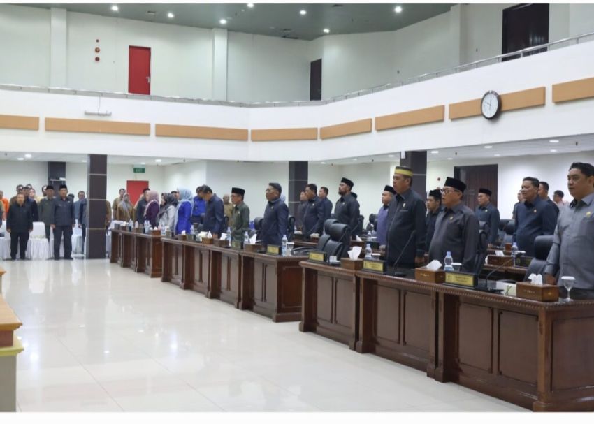 Bupati Inhil Sampaikan Pidato Tanggapan Pandangan Umum Fraksi Atas Ranperda Inhil