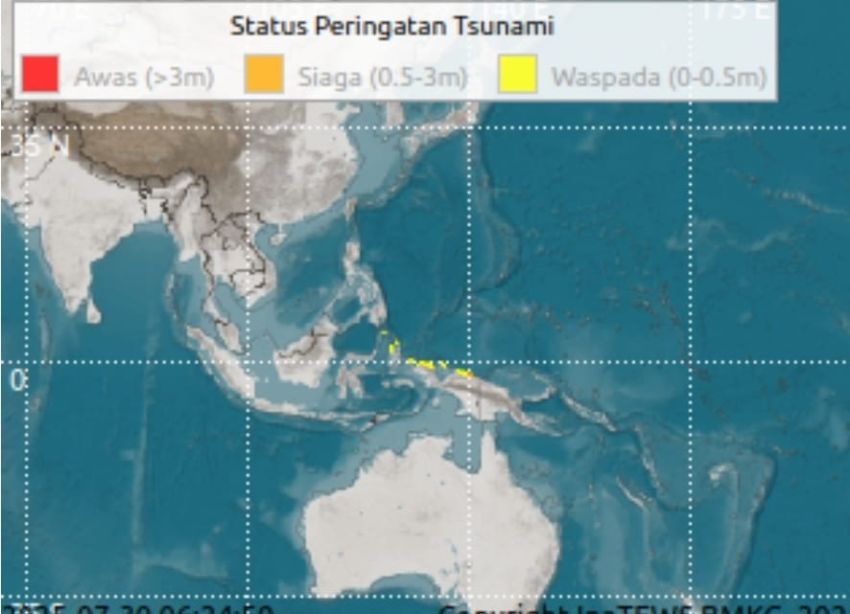 BMKG Mutakhirkan Data Gempa M 8,6 Kamchatka Russia, Tsunami Sudah Sampai Jepang