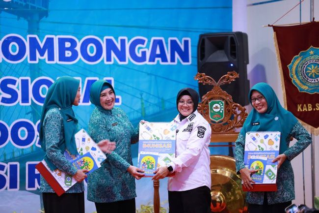 Kunker Ketua Umum TP PKK Pusat Dorong Percepatan Program Zero Dose di Kabupaten Siak