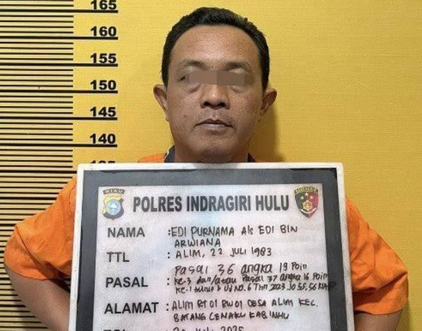 Jual HPT untuk Kebun Sawit, Kades di Inhu Tersangka