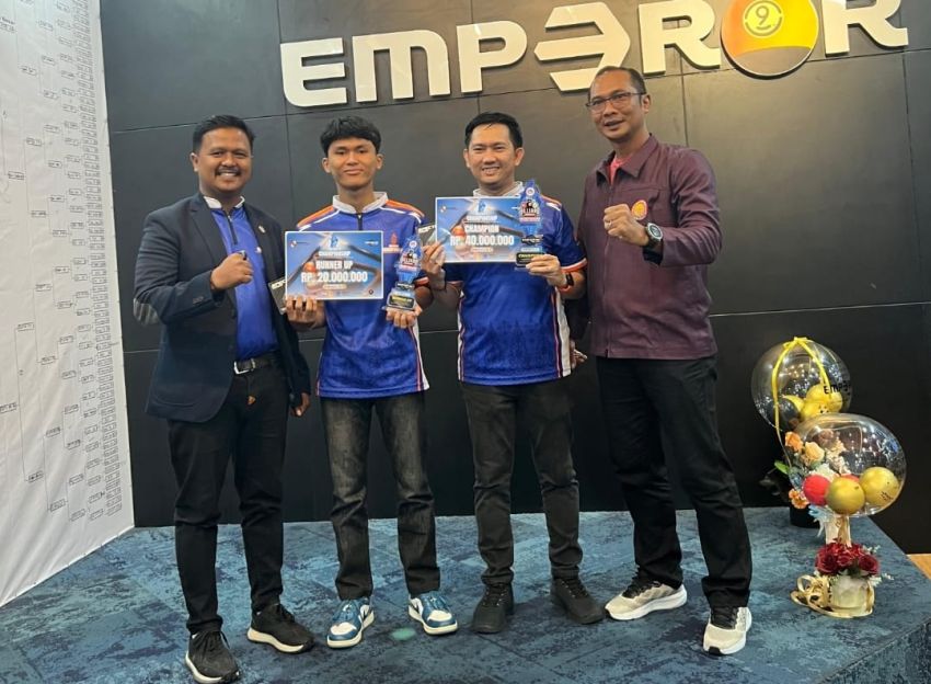 Biliar Walikota&nbsp; Championship 2025, Amek TP Bawa Pulang Hadiah Rp40 Juta