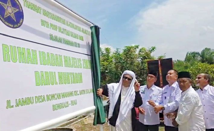 Mursyid TNAJ Bersama Pemkab Bengkalis Resmikan Majelis Zikir Darul Muhtadin