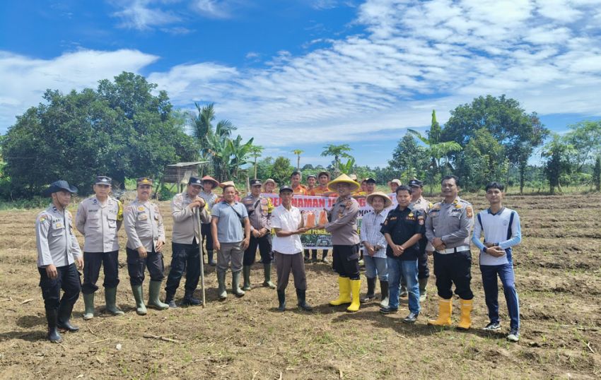 Dari Air Molek 1, Polsek Pasir Penyu Gesa Program Taman Jagung Satu Desa Dua Hektar