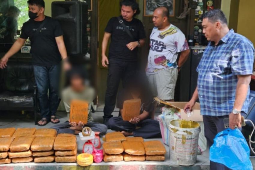 BNNP Riau Ungkap Peredaran 63 Kilogram Ganja Kering, Disimpan di Atap Gedung PKM UIN Suska Riau