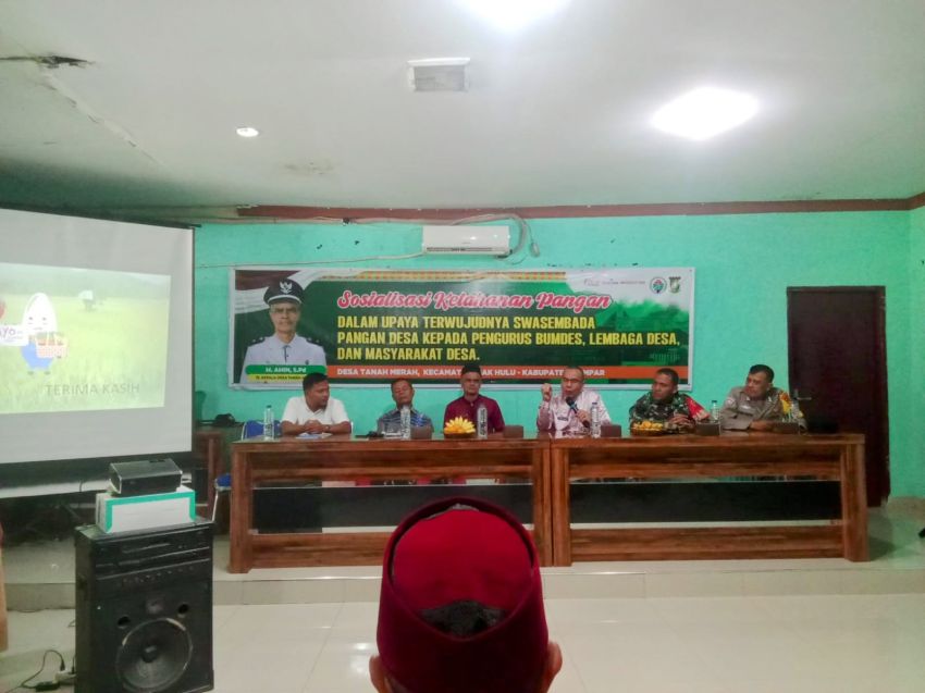 Babinsa Koramil 06 Siak Hulu Hadiri Sosialisasi Ketahanan Pangan, Dorong BUMDes Wujudkan Swasembada Pangan