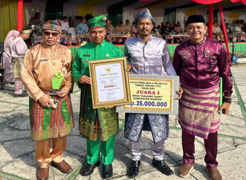 Tanjung Sawit Desa Terbaik di Riau Tahun 2025