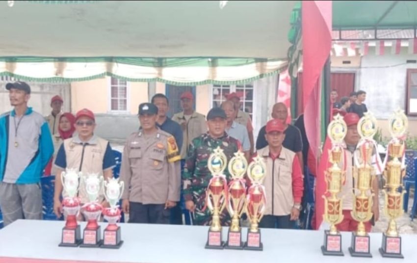 Meriahkan HUT RI ke-80, Turnamen Volly dan Sepak Takraw Antar RW Desa Tanah Merah Resmi Dibuka