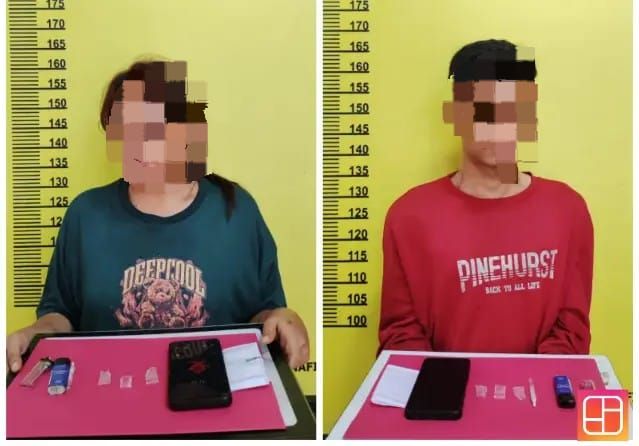 Pasangan Sejoli di Inhu Ditangkap Lagi Asik Nyabu