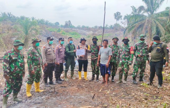 Diduga Bakar Lahan, Seorang Pria di Kabupaten Rokan Hulu Diamankan