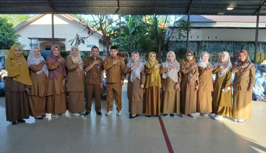 Dispersip Kampar Gelar Kegiatan Literasi Pagi di UPT SMP Negeri 1 Bangkinang Kota
