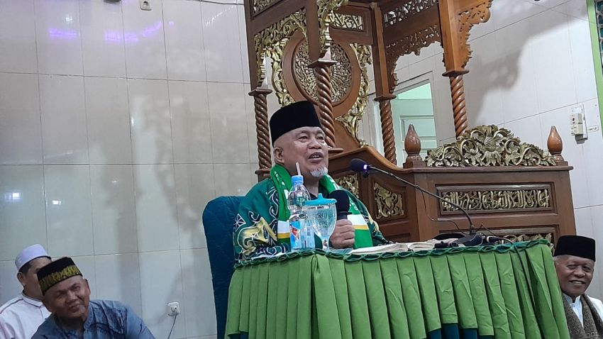 Babinsa Koramil 06/Siak Hulu Hadiri Tablig Akbar Maulid Nabi Muhammad 1447 H di Masjid Nurul Iman Desa Tanah Merah