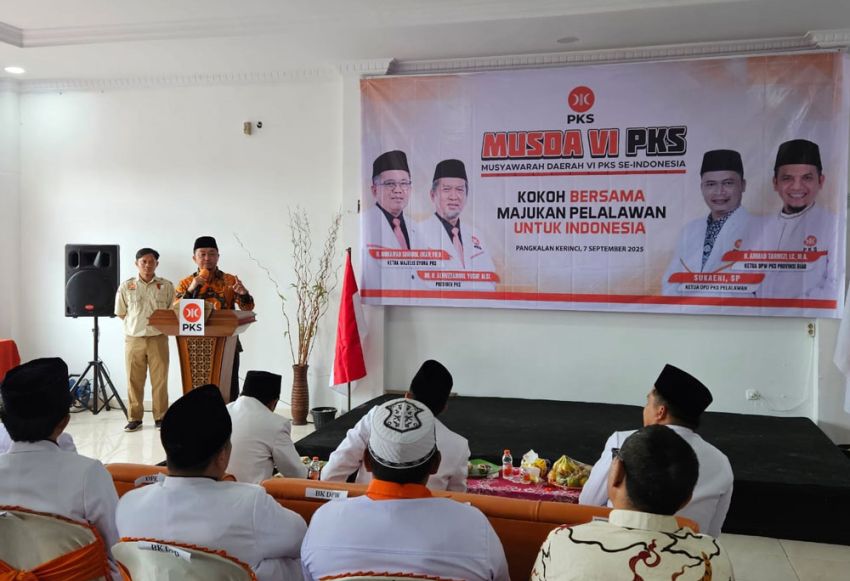 Musda VI PKS Pelalawan, Syahrul Aidi Sampaikan Pesan Pengurus dan Kader Harus Kuasai Teritorial Daerah