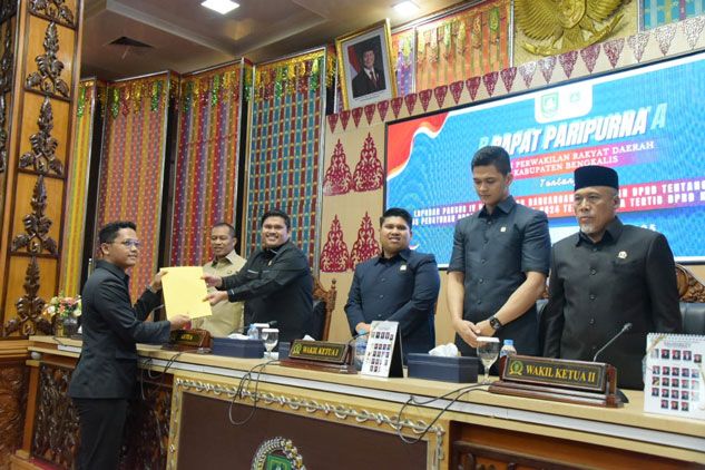 Wakil Bupati Bagus Hadiri Dengarkan Laporan Pansus IV Ranperda Perubahan Tatib DPRD Bengkalis