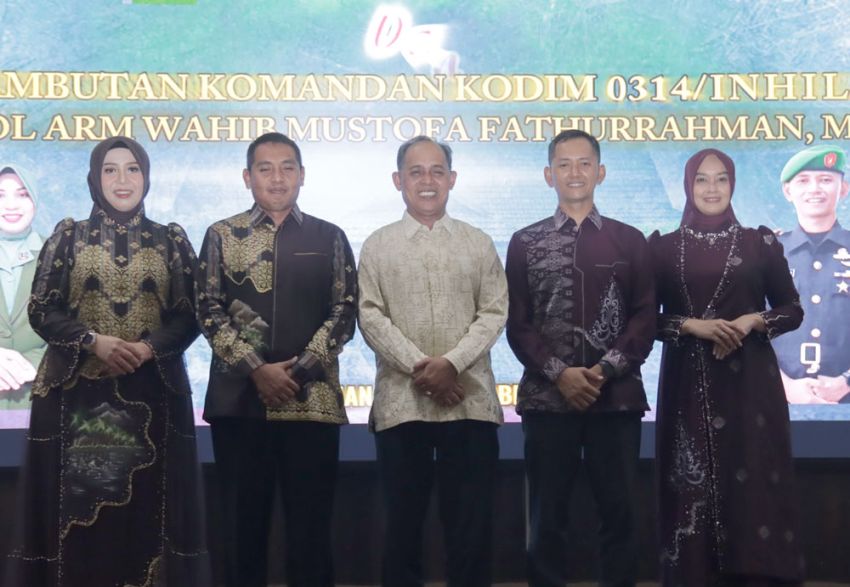Sambut Dandim Baru Kodim 0314/Inhil, Bupati Herman Apresiasi Pengabdian Dandim Lama