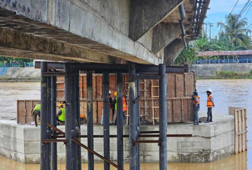 Perbaikan Jembatan Rokan Ujung Batu, Ditutup Total Hingga 9 Oktober