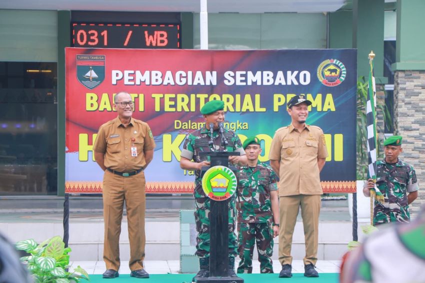 Wali Kota Pekanbaru Hadiri Baksos yang Digelar Korem 031/Wira Bima