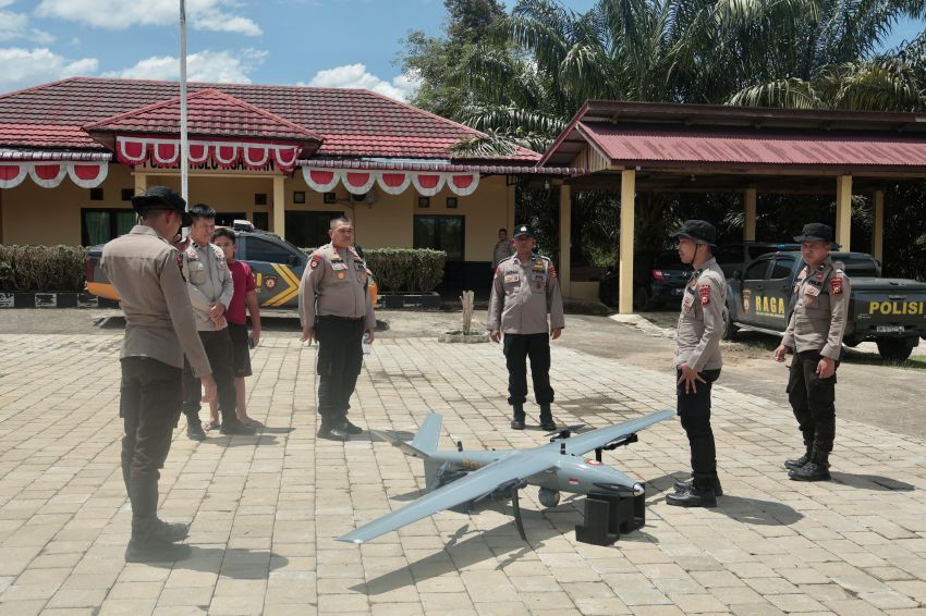 Polres Kuansing dan Polda Riau Pantau Aktivitas PETI lewat udara