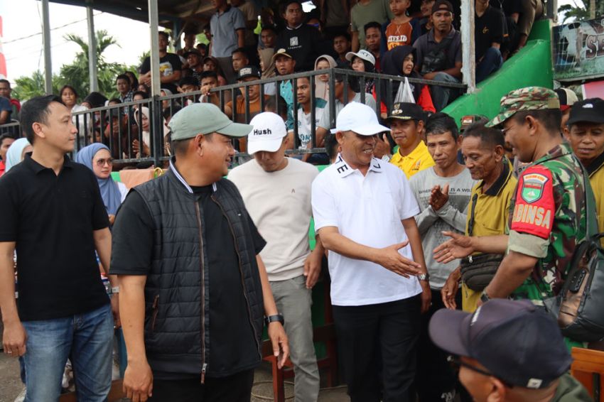 Bupati Inhil Hadiri Penutupan Turnamen Sepakbola DPI Cup V 2025