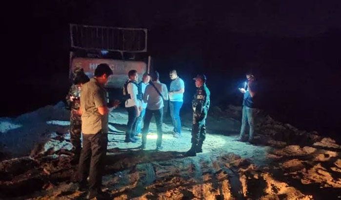 Satu Pelaku Berhasil Diamankan Tim Razia Gabungan Galian C di Desa Sungai Potai