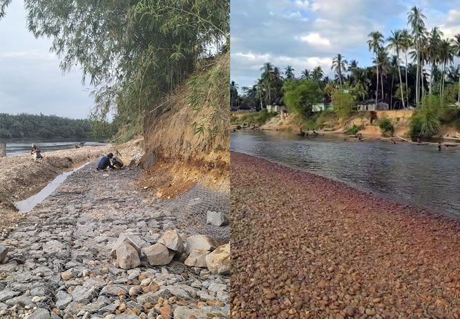 Bronjong Tebing Sungai Mulai Dibangun, Ini Harapan Masyarakat Desa Domo