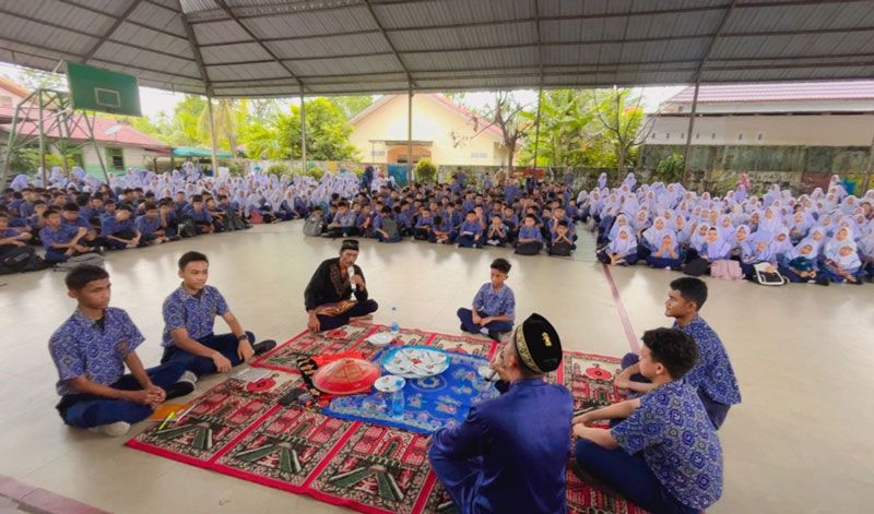 UPT SMP Negeri 1 Bangkinang Kota Gelar Kegiatan Pembelajaran Kokurikuler Tema Kearifan Lokal
