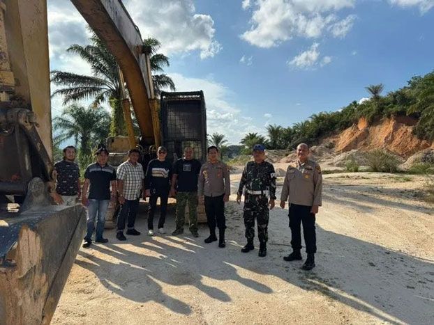Sat Reskrim Polres Kampar dan Intel Kodim 0313/KPR Sisir Galian C Ilegal, Kirim Pesan Membara Bagi Pelaku
