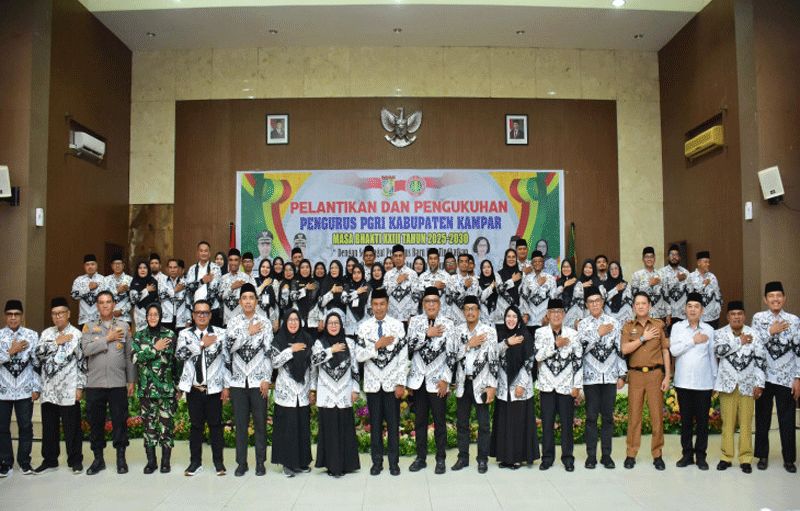 Pengurus PGRI Kampar Masa Bakti 2025-2030 Siap Bertugas