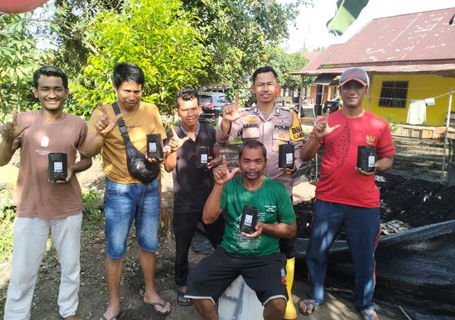 Dukung Green Policing, Bhabinkamtibmas di Kabupaten Rokan Hulu Siapkan Ribuan Bibit Pohon