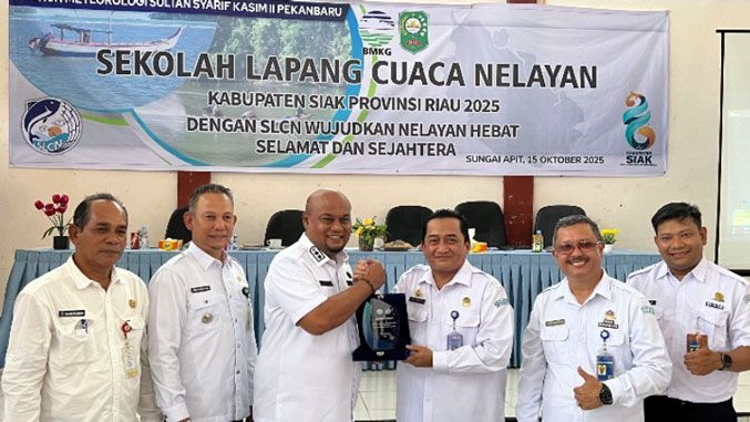 BMKG dan Forkopimda Siak Perkuat Literasi Cuaca Maritim Melalui Sekolah Lapang Cuaca Nelayan