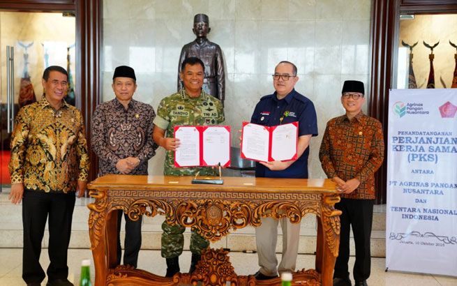 TNI dan PT Agrinas Pangan Nusantara Tandatangani PKS Percepatan Pembangunan KDKMP