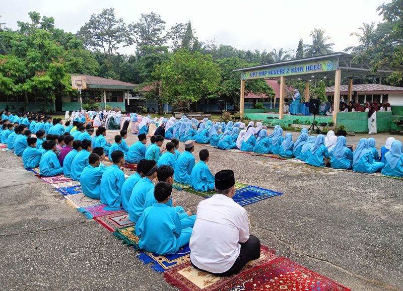 UPT SMP Negeri 2 Siak Hulu Prioritaskan Pembinaan Karakter Siswa
