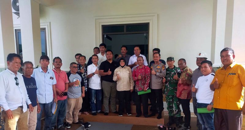 Kapolsek Kandis Dampingi Bupati Siak: Masyarakat Tergabung Serikat Buruh dan Perusahaan Sepakat Tempuh Jalan Damai