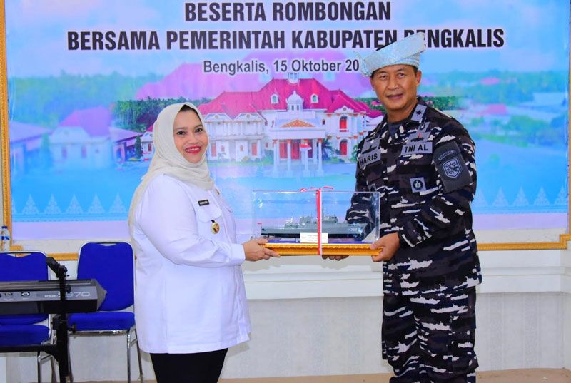 Danlanal Dumai Ramah Tamah Bersama Pemkab Bengkalis