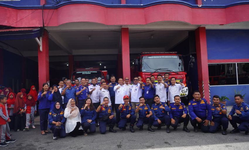 Pastikan Penanganan Cepat, Wawako Pekanbaru Launching Nomor Pengaduan Damkar dan Penyelamatan