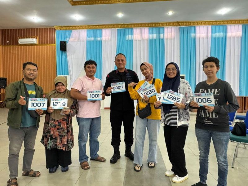 Penyandang Disabilitas Meriahkan Brimob Run 8K 2025 Polda Riau