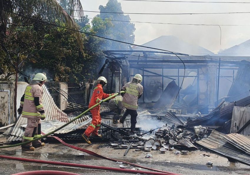 Gas Bocor, Api Hanguskan Bangunan di Sidomulyo Barat, Satu Warga tewas