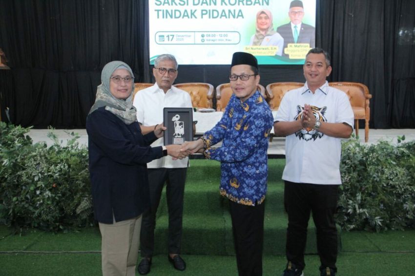Bupati Inhil Hadiri Sosialisasi Urgensi Perlindungan Saksi dan Korban Tindak Pidana
