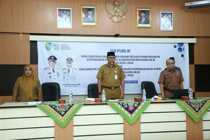Sekdakab Inhil Buka Uji Publik Penyempurnaan GDPK dan Dokumen PJPK Inhil 2025-2049
