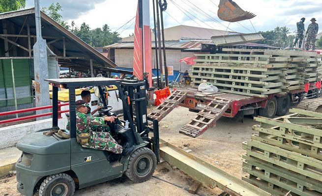 TNI Percepat Konektivitas Aceh: Proyek Jembatan Bailey Dikebut di Titik-Titik Kritis
