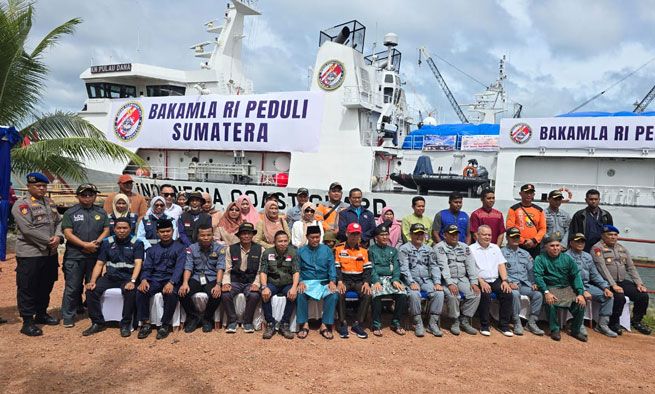 Lagi, Bakamla RI Berangkatkan KN. Pulau Dana-323 Bawa 92,2 Ton Peduli Sumatra
