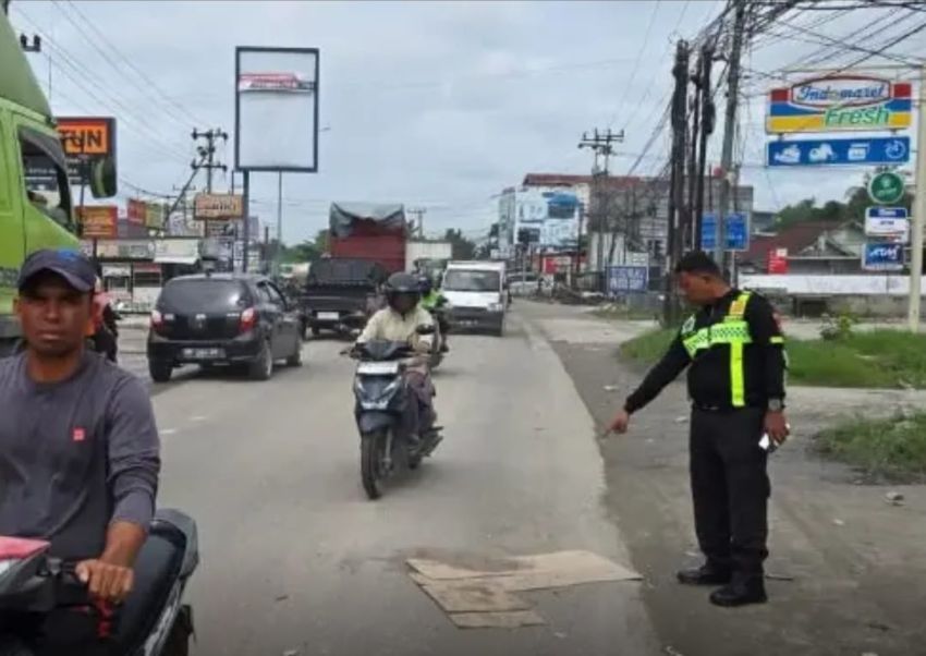 Laka Maut di Garuda Sakti, Perempuan Tewas Terlindas Truk, Sopir Kabur