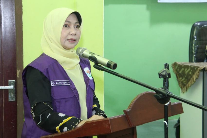Ketua TP-PKK Inhil Buka Edukasi DASHAT di Pulau Palas, Dorong Keluarga Mandiri Cegah Stunting