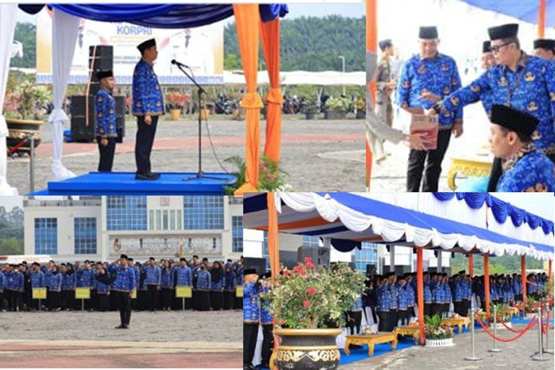 Sempena Peringatan HUT Korpri ke-54, ASN Pemko Pekanbaru Galang Dana untuk Korban Bencana