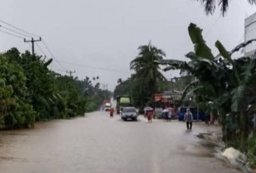 243 KK Dua Desa di Kemuning Inhil Terdampak Banjir