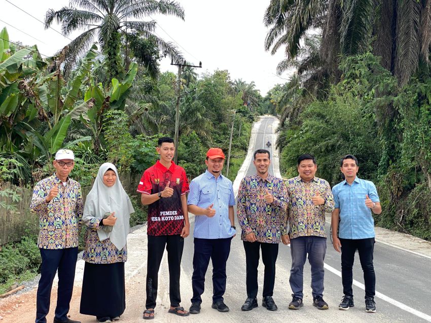 Syahrul Aidi Tinjau Pembangunan Jalan Koto Damai-Suka Menanti
