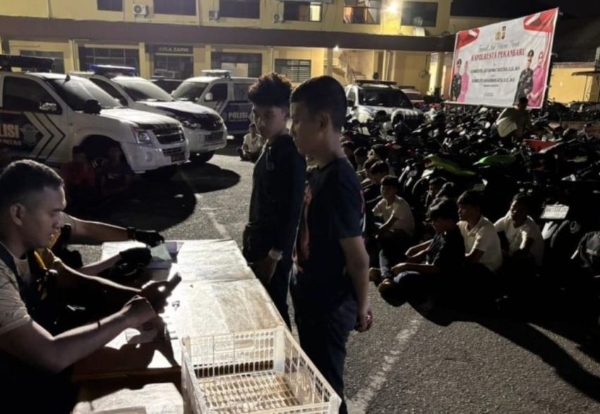 Razia Gabungan, 28 Motor Knalpot Brong Ditilang